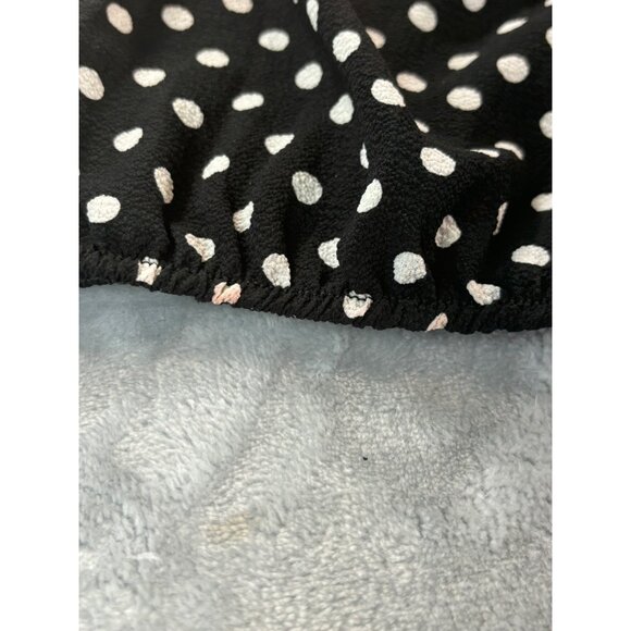 Espresso Blouse Women's XL Petite black and White Polka Dot top NWT - Picture 8 of 9